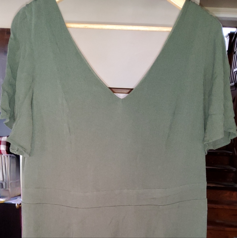 Torrid green skater dress, 2X
